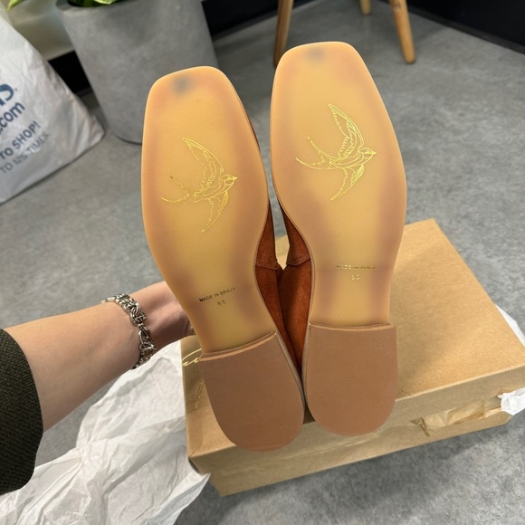 Bird of Flight Rust Suede Ankle Boots size 8.5 NIB - Picture 3 of 8